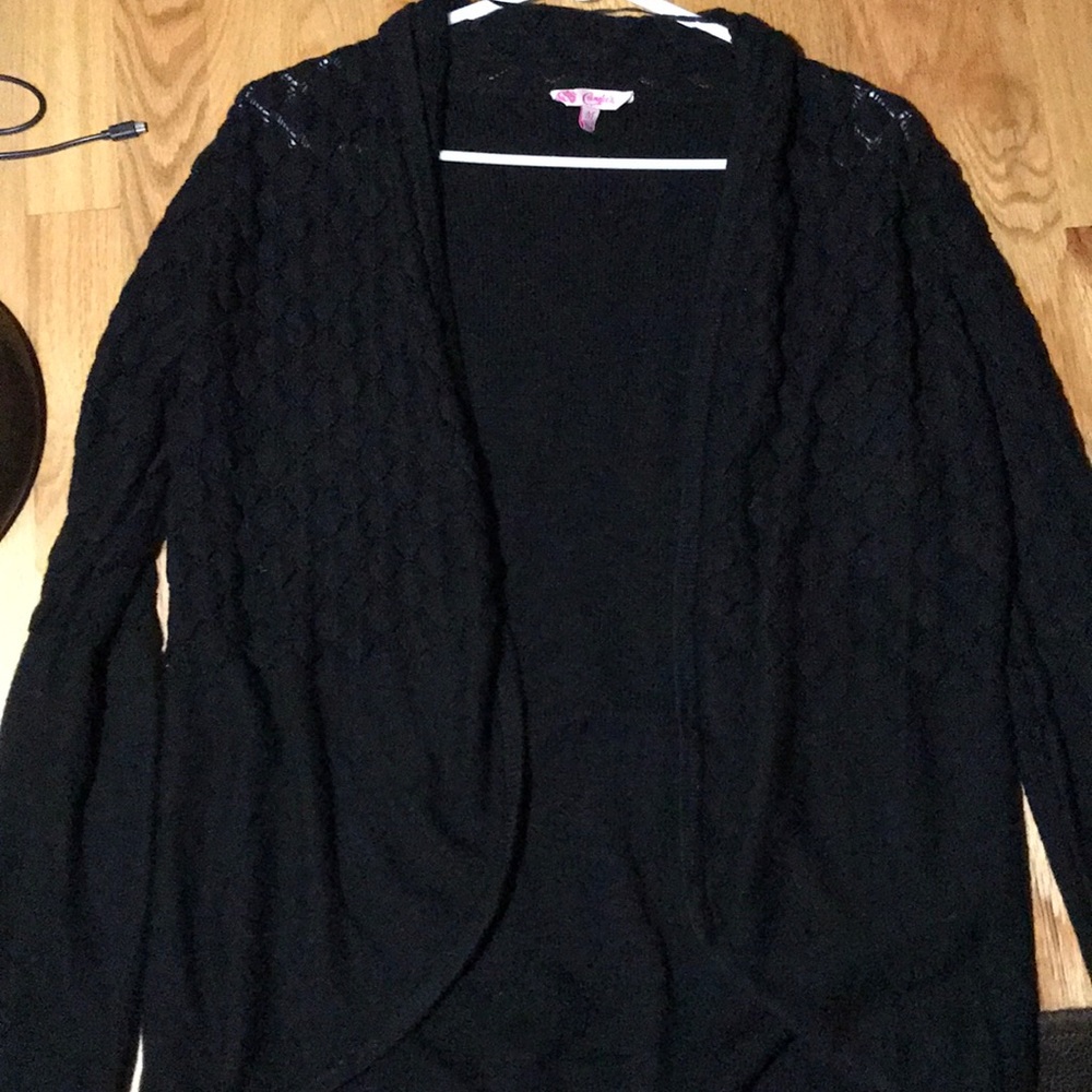 Long Black Candie’s Cardigan